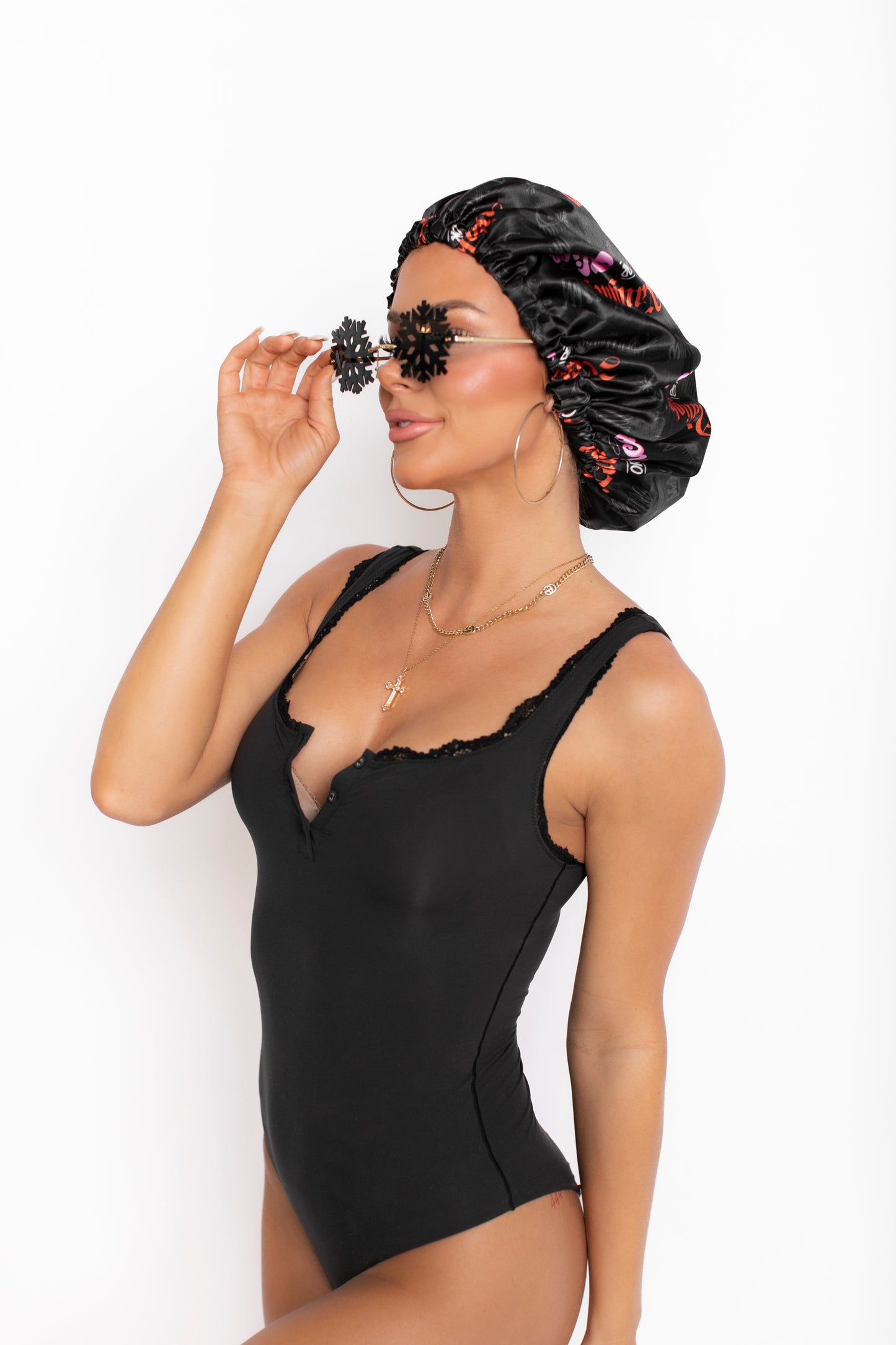 Silk Sleeping Bonnet Adjustable